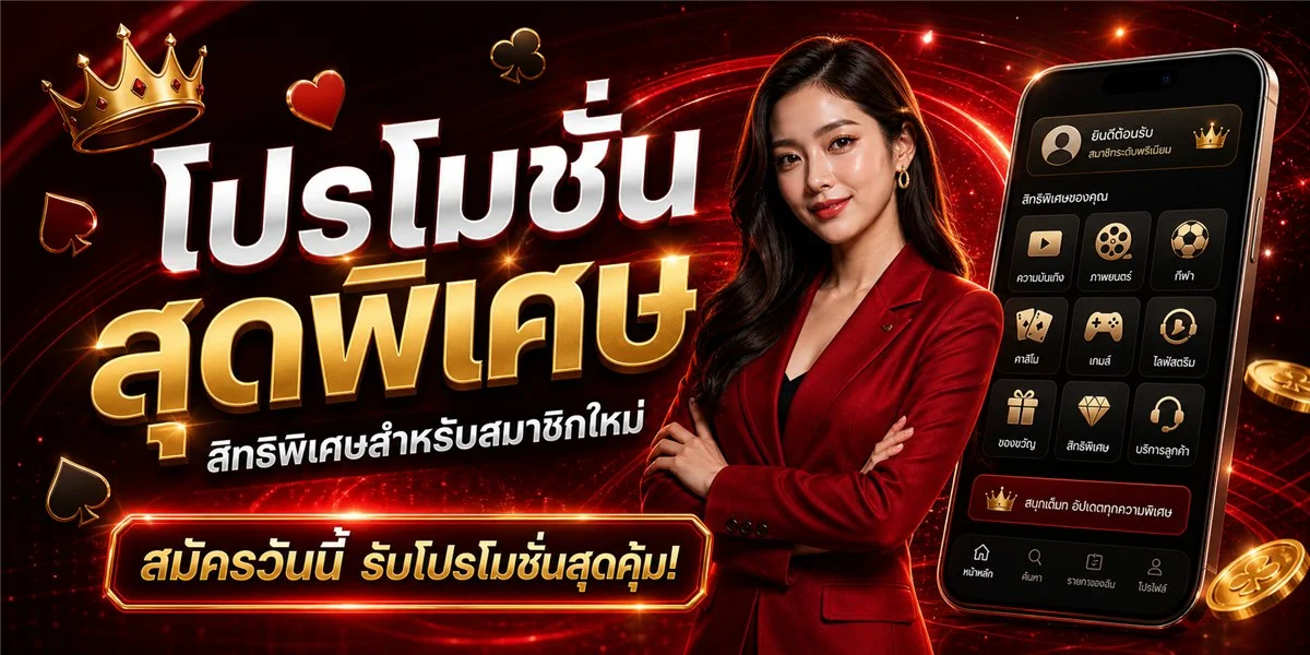 โปรโมชั่น UFUN168 สมาชิกใหม่รับโบนัสฟรี